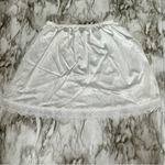 Whimsigoth Fairycore Vintage White Lace Trim Slip Skirt Women Sz XL Made In USA Photo 2
