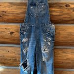 ZARA Distressed Overalls Photo 0