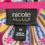 Nicole Miller Pink Paisley Blouse Size Medium Paisley Print Top Photo 6