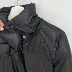 SOIA & KYO Long Black Puffer Coat S Photo 3