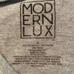 Modern Lux || Grey/white “Blessed” tee with extended tail.  Super soft and comfy! Photo 5