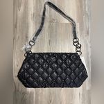 Gilda Paris NWT Black quilted Vegan Leather Shoulder Bag, Crossbody, Clutch Photo 0