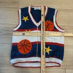 American Vintage Vintage BellePointe Women’s Novelty Basketball Embroider Sweater Vest Size M Photo 1
