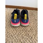 Nike  Women's Navy Blue Gray Epic React‎ Flyknit Running Shoes Size 7.5 Photo 4