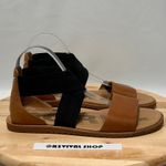 Sorel Womens Camel Brown Black Ella Open Toe Sandal - Size 9.5 & 40.5 Photo 1