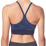 Splendid NWT  Studio Blue Camo Print High Neck Racerback Sports Bra Photo 1