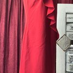 Nine & Co. 9 & Co Dress sheath Ruffle heel red size 6 Sleeveless Casual Career Formal Photo 3