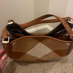 Kate Spade  Leila Triple Compartment Patchwork Suede Brown Medium Shoulder Bag Photo 8