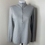 Patagonia Shirt Women Sz L Capilene Midweight 3 1/4 Zip Base Layer Gray Photo 1