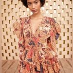 Ulla Johnson  Oni Silk Mini Dress in Garden Rose Floral Ruffled Size 10 Photo 0