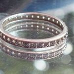 Sterling Silver Size 9 1/4 Eternity Infinity Ring Photo 0