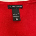 New York & Company sweater women's L red V neck long sleeve pullover Size L Photo 6