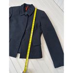 Piazza Sempione Women’s Navy Blue Wool & Silk Blazer Girlboss Career Size 2 Photo 3