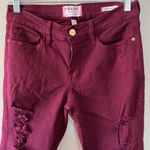 frame denim  Le Skinny pants size 27 distressed purple Photo 2