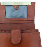 Patricia Nash  NWOTS Canetti Florence Brown Leather Trifold Wallet Photo 4