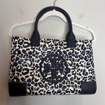 Tory Burch  Mini Ella Printed Tote Leopard Blue White Photo 0