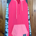 PINK - Victoria's Secret  Coral and Hot Pink Jacket windbreaker jacket MD/LG rain Photo 0