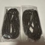Macy's New— 2pc Black with stones shoe laces Photo 0