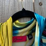 Anthropologie Carina blue yellow y2k dress‎ club party summer spring Photo 7