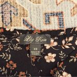 Lila Rose Lily Rose Women’s Black Floral Long Sleeve Cinch Front Baby Doll Dress Size XS Photo 9