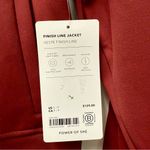Athleta NWT  Finish Line Jacket Zip Up, Redwood Red | Size Small Petite Photo 5