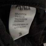 Pistola  distressed raw hem skinny jeans charcoal Wash 5-pocket zip button ripped Photo 4