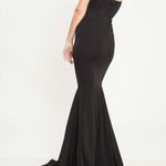 Black Formal Long Train Dress Photo 3