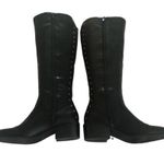 Bar III BAR lll VAYLA BLACK PLEATHER VEGAN FAUX LEATHER RIDING BOOTS 6 Photo 4