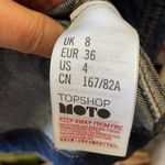 Topshop ✨ Moto Dark Wash Front Zip Denim Mini Skirt Photo 5