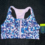 Tek Gear sports bra Racerback front zip athletic activewear sportswear gym workout yoga Photo 0