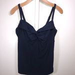Athleta  32B / C Women Navy Blue Swim Tankini Tank Top Photo 2