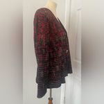 Misook  Knit Cardigan One Button Business Old Money Festive Holiday Size Large Photo 3