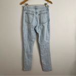 Abercrombie & Fitch The Skinny High Rise Light Wash Slit Front Jeans Size 29/8 Photo 5