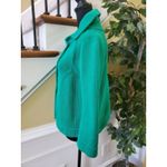 Banana Republic  Emerald Green Cotton cropped swing sweater coat Medium Photo 4