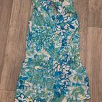 Lilly Pulitzer Lily Pulitzer blue floral romper small tassel Photo 5