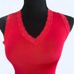 Maidenform  Vintage Y2K Red V-neck tank top Size 32 fits an XS to a Small NEW Photo 1