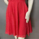 Vintage Polka Dot Dress Handmade Red White Cut Photo 3