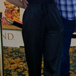 Black satin jumpsuit Size M Photo 2