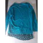 Michael Michael Kors Women's Pattern Lagenlook Long Sleeve Top XS Academia Blue Photo 2