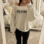 Princess Polly White Portland Cut Sweatshirt Photo 0