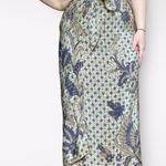 Nordstrom  Classiques Entier Patterned Silk Maxi‎ Wrap Skirt Size M Classic Chic Photo 0