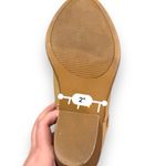 Qupid  Tobin Taupe‎ Whipstitch Slip On Block Heel Booties Sz 6.5 Photo 10