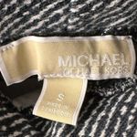 Michael Kors Black & White Slant Striped Pull On Leggings Photo 4