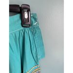Vintage Turqouis Colorful Stitch Women's Skirt Green Photo 3