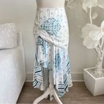 Cami NYC  Bronte Printed Blue And White High Low Skirt In Resort Bandana Photo 1