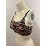 All Fenix High End Sports Bra Size Medium Animal Print Tiger Tan and Black Photo 3