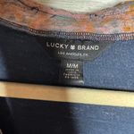 Lucky Brand  Boho Western Long Sleeve Printed Blouse Med Photo 1