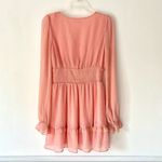 Lovers + Friends  Arline Revolve Pink Silver Metallic Stripe Dress size small Photo 8