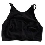 In God We Trust Crop Top Womens X‎ Small Black Halter Open Back Stretch Size XS Photo 0