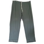 Born‎ Notch Collar Gray Blue Pajama Set Sz 2XL White Piping Detail Comfy Soft Photo 4